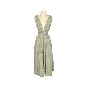 Bec + Bridge Green St. Silvie Midi Dress Cotton